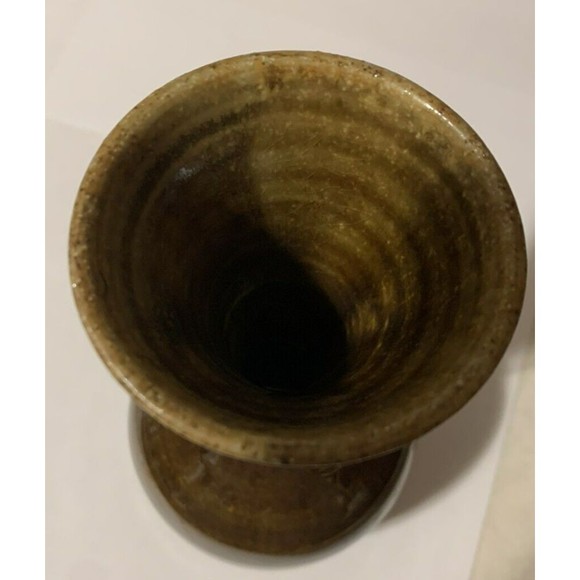 Pigeon River Pottery Tim Kerns Signed Brown Drip 6" Vase Early 2005 Wheel Thrown - Picture 10 of 16